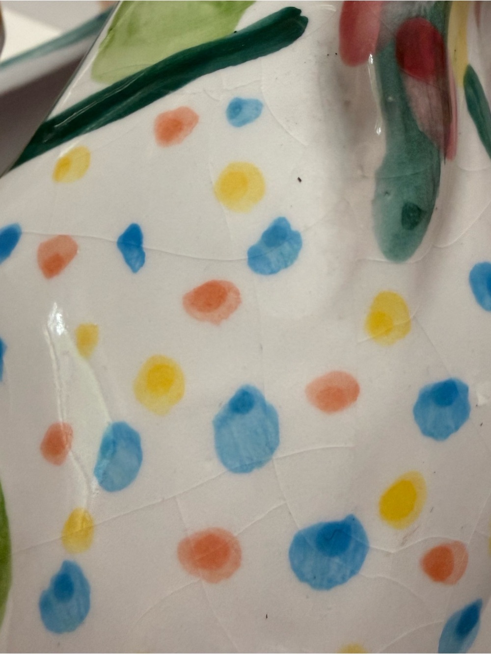 Vintage Whimsical Colorful Hanging Fish Planter Ceramic Mackenzie Childs Style - Picture 10 of 14